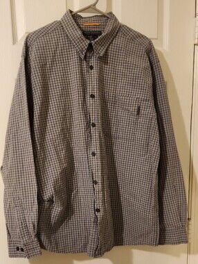 Royal Robbins Men’s Preppy  Plaid Button-Down Normcore Shirt Sz XL